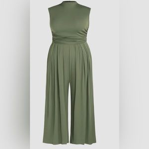 🧡🍁🧡 CIDER CURVE 2X Olive Green Jumpsuit new with tags in original packaging